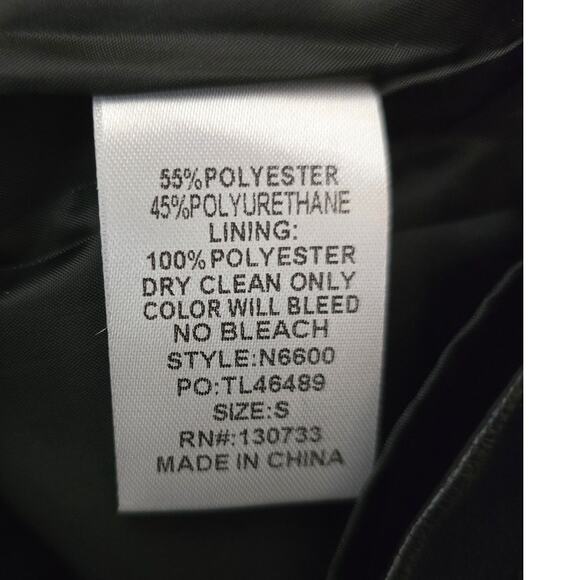 Umgee Floral Embroidered Vegan Leather High Waist A-Line Mini Skirt Small NWT - Picture 4 of 4